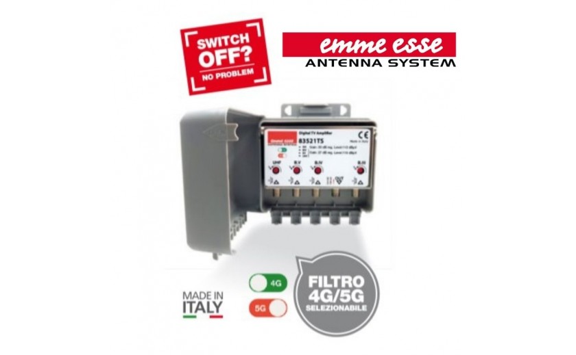 Switch EMME ESSE con filtro 4G/5G selezionabile